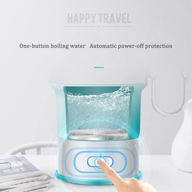 

zk30 Portable Electric Kettle Folding Travel Baby Silicone Kettle Camping Water Boiler Tea Kettle Automatic Power Off Kettle