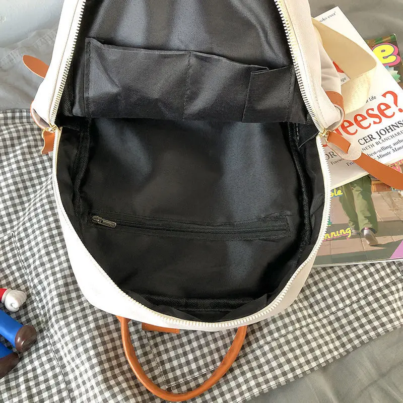 

Korean cute bear backpack junior high school students Joker bag 2021 new fashion trend campus backpack