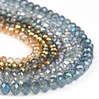 faceted shape multiple colour half plated glitter ab clear austria crystal loose beads for jewelry making diy bracelet necklace