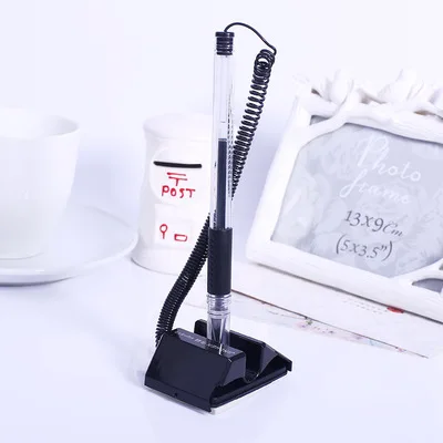 

Office supplies desk pen gel pen fixed desktop counter pen pen 0.5mm black stationery wholesale