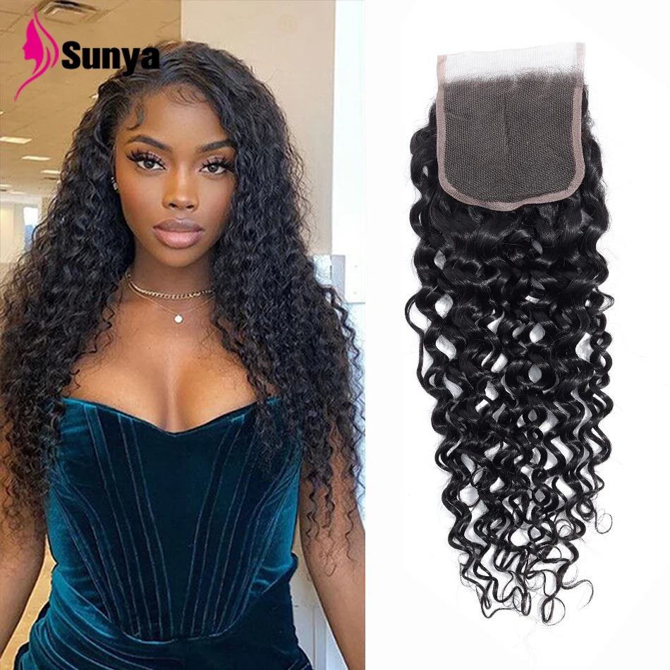 

Бразильские человеческие волосы, волнистые, 4x4, кружевные волосы Remy, 20 ”, 22”, наращивание, естественный цвет для женщин, бесплатно/средний/тр...