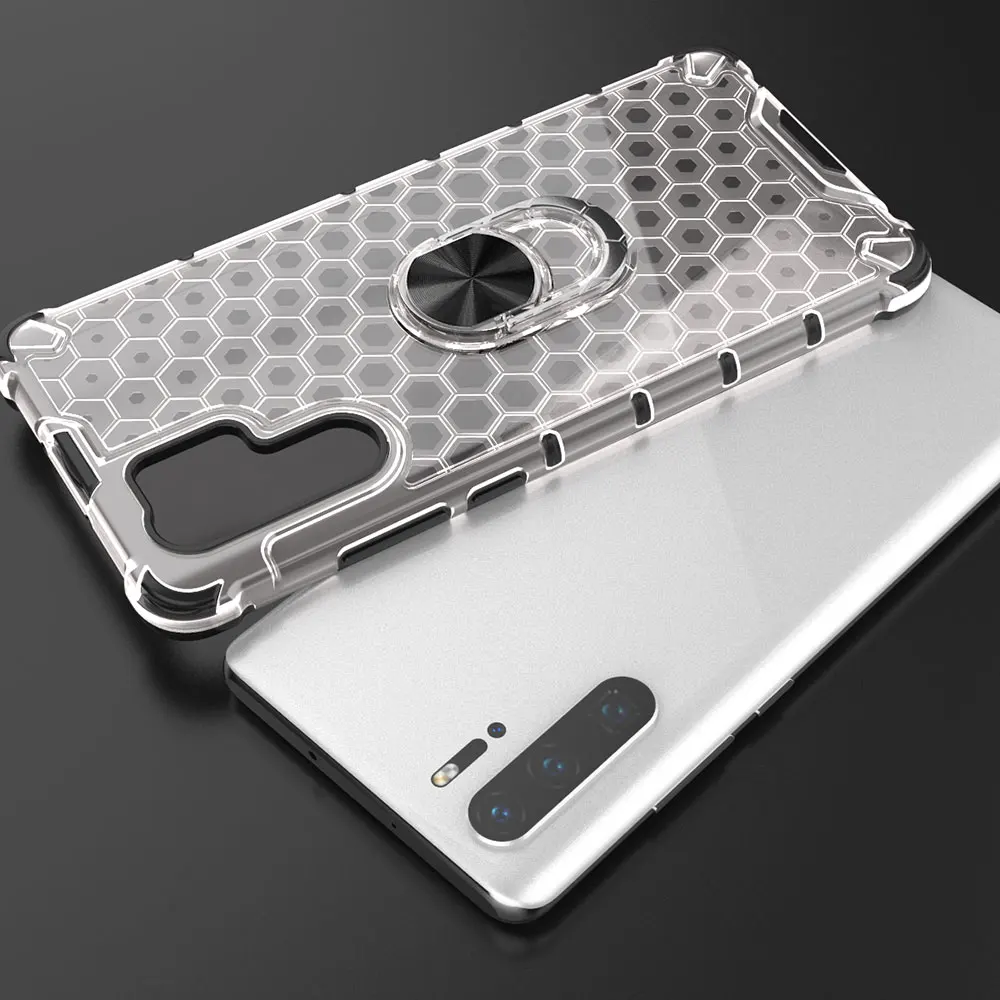 Сотовый бронированный противоударный чехол с кольцом держателем для Xiaomi Mi 10 Mi10 A3