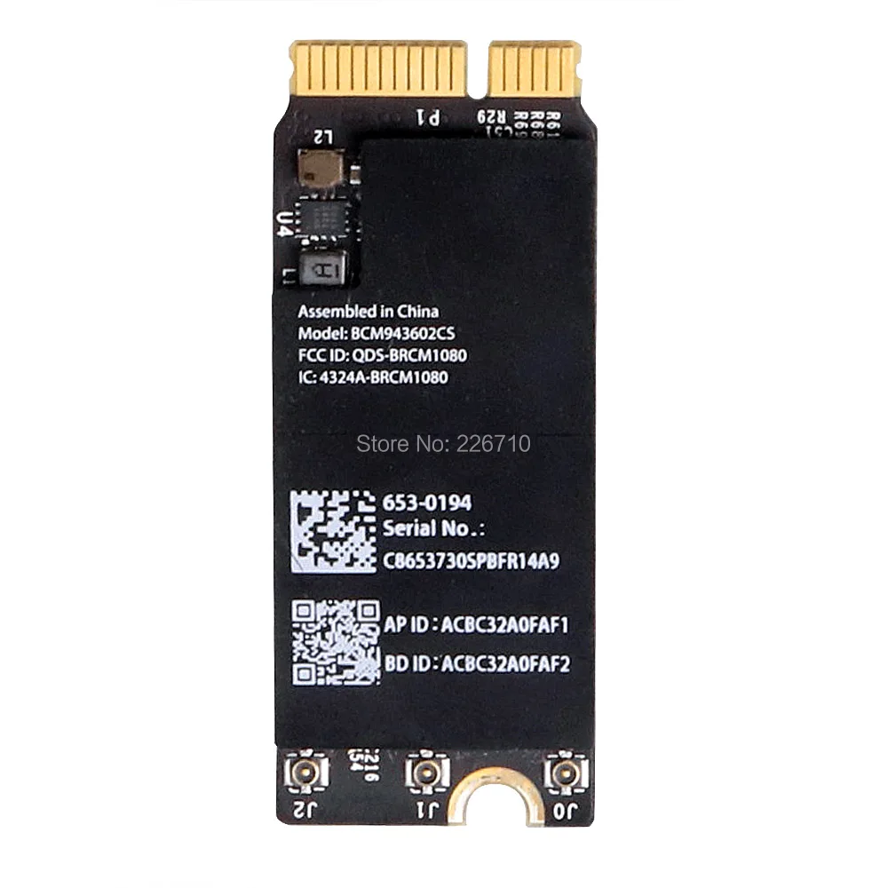 Карта BCM943602CS Wifi 802.11ac беспроводная связь Bluetooth 4 0 Мбит/с карта для Pro Retina A1425 A1502 A1398