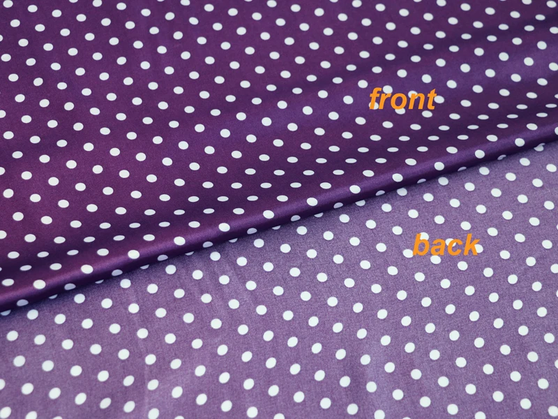 Per Meter, niedliches Polka-Dots-Material, Satin, Charmeuse, weicher Mantel, Futter, Schal, DIY-Stoff – Detail 22