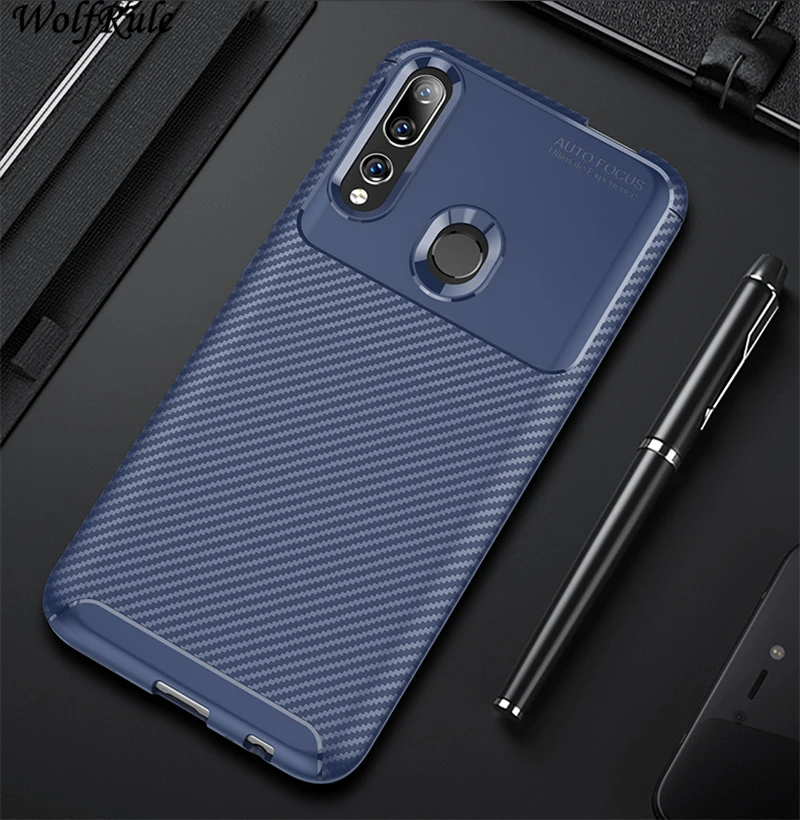 for huawei y9 prime 2019 case cover shockproof bumper carbon fiber case for huawei y9 prime 2019 cover huawei y9 prime2019 6 59 free global shipping
