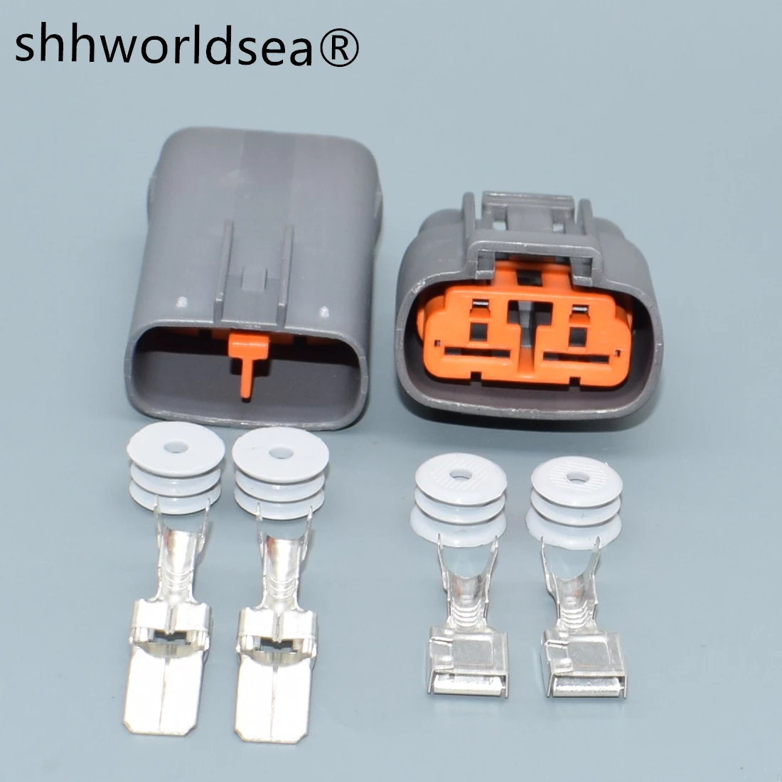 

shhworldsea 2 Pin sealed series 7.8mm Automotive Connector male or female cable connector 6195-0060 6195-0057 for Mazda