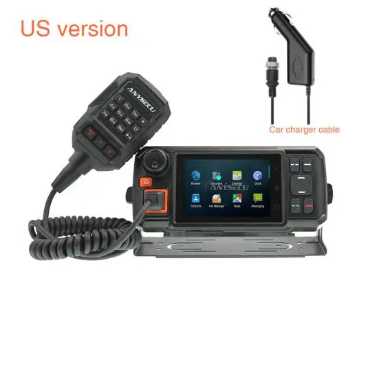 US version-cable 4G-W2Plus 4G LTE сеть Радио Android 7,0 WCDMA GSM woki toki с функцией Wi-Fi SOS работа с Real-ptt/Zello - Цвет: US version-cable