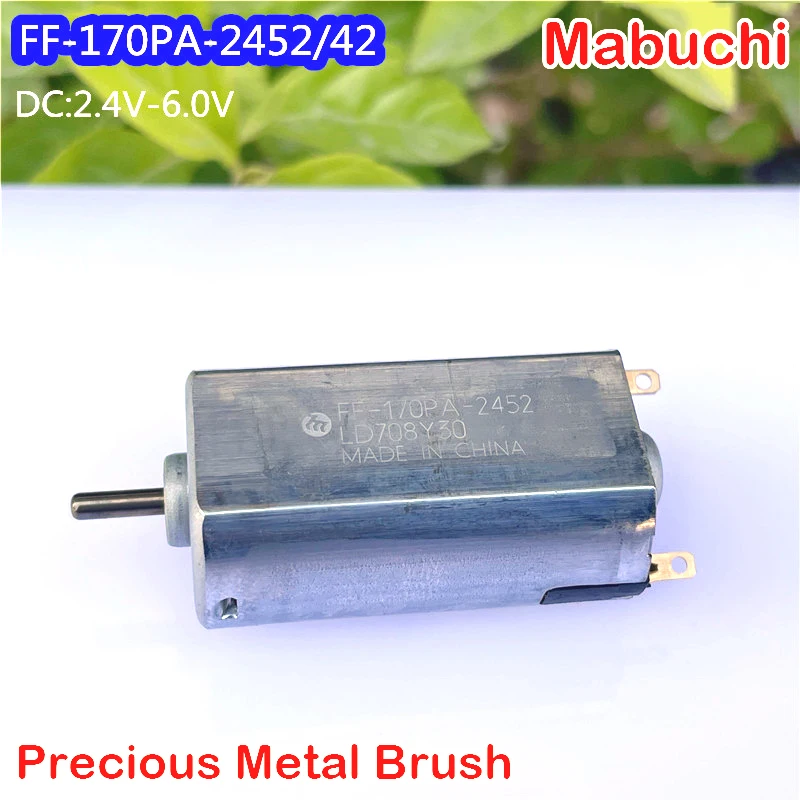 Mabuchi FF-170PA-2452/42 DC 2,4 V- 6V 3V 3,7 V 5V 170 мотор высокая скорость 18500 об/мин щетка из драгоценного металла хобби модель электробритва