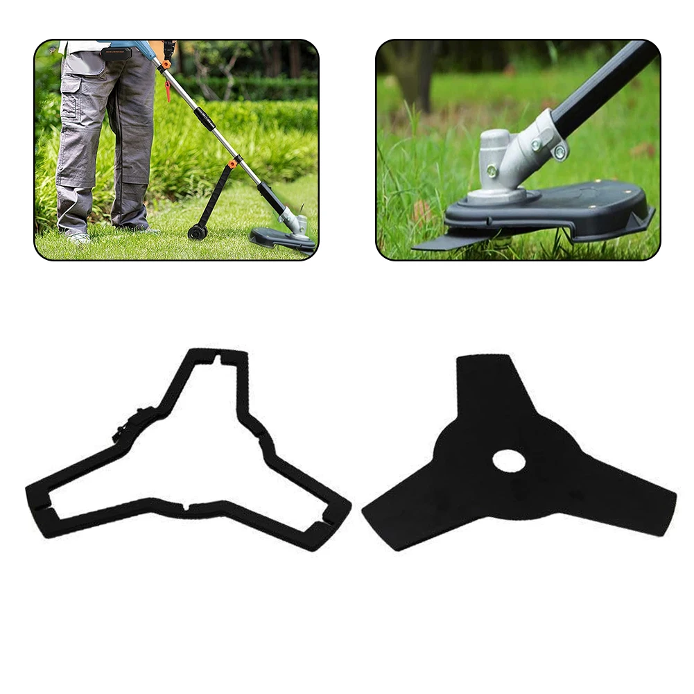 

3-Tooth Trimmer Saw Lawn Mower Shear Slice Replacement Parts With Cover Compatible With Stihl, Ego, Oregon And Hitachi Trimmer