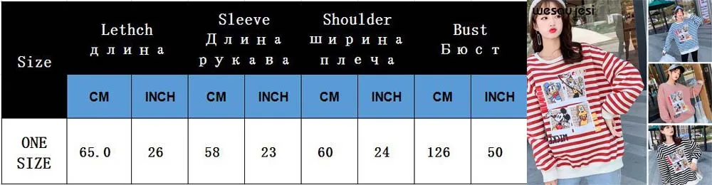 Уличная Женская толстовка с мультяшным принтом, весна, свободная толстовка с круглым вырезом и длинным рукавом, вязаные повседневные толстовки