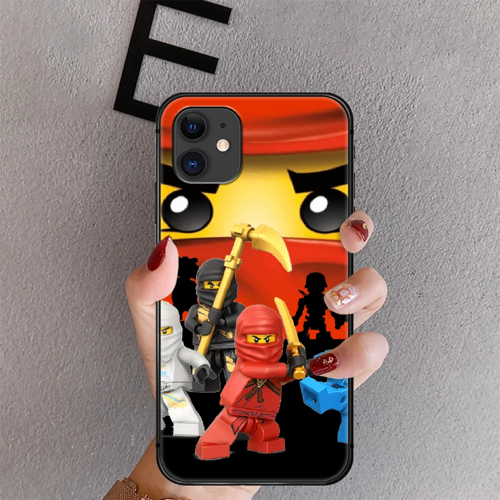 

Toys Legos Phone Case Cover For Iphone 6 6S 7 8 11 12 Se 2020 X Xs Xr Pro Max Plus Mini Black Prime Fashion Soft