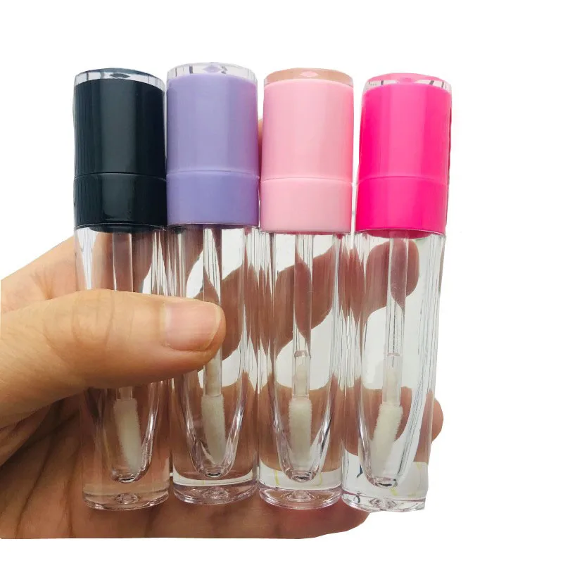 Прозрачный пластиковый тюбик для блеска губ упаковка 5 мл косметический пустой
