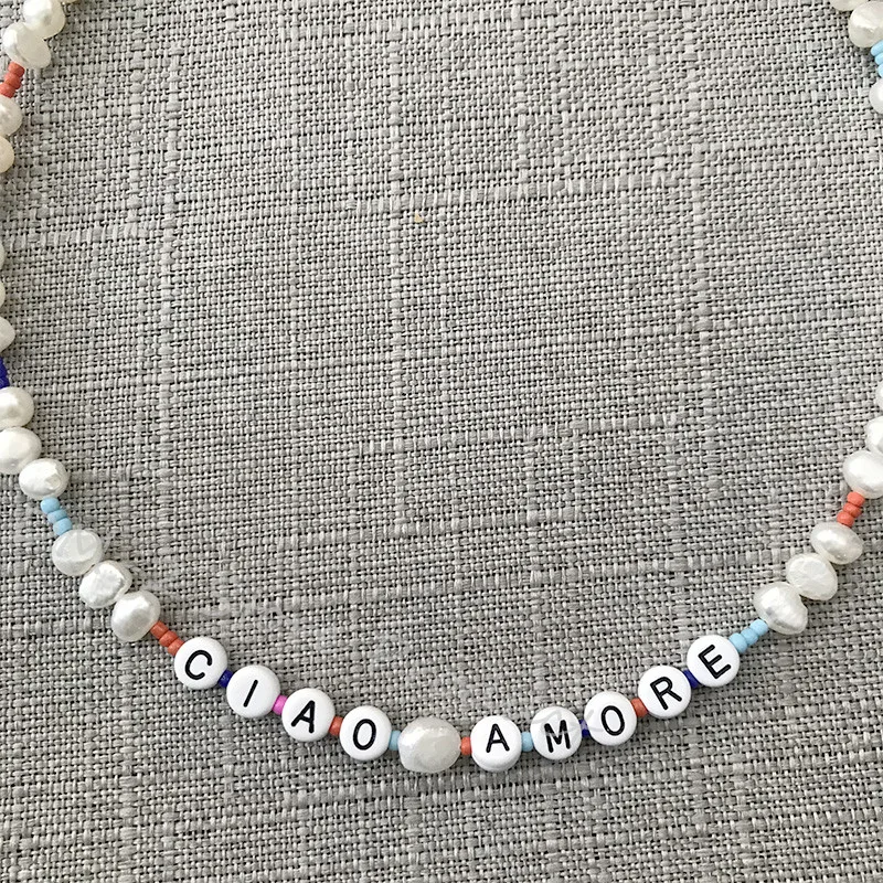 Ожерелье с натуральными жемчужинами для женщин модное короткое колье-чокер