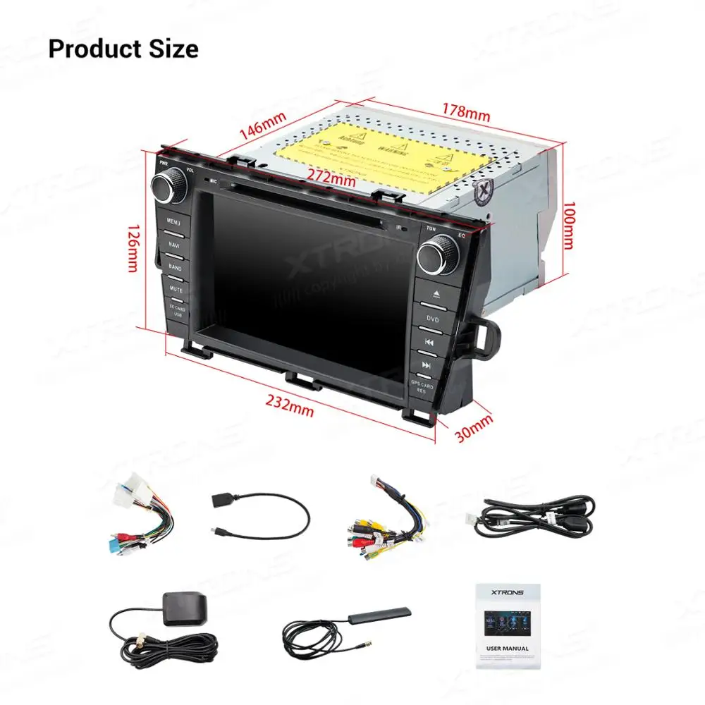 Xtrons8 'ɺndroid Q DSP автомобильный мультимедийный DVD-плеер с GPS-навигацией радио для