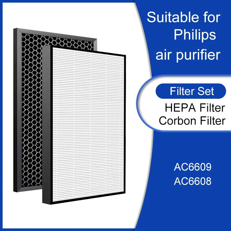 Сменный очиститель воздуха FY6172 FY6171 H13 HEPA фильтр и Углеродный фильтр для Philips air Series 6000 очистители AC6609 AC6608