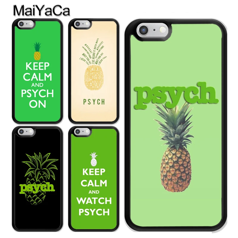 Аксессуары Psych с ананасами для iPhone 12 Mini 11 Pro MAX X XR XS SE 2020 6S 7 8 Plus 5s Cover|Бамперы| |