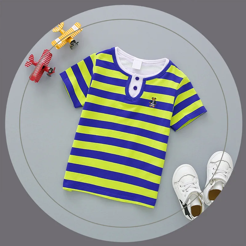 Jargazol Футболка летняя детская одежда с короткими рукавами летний топ футболка для