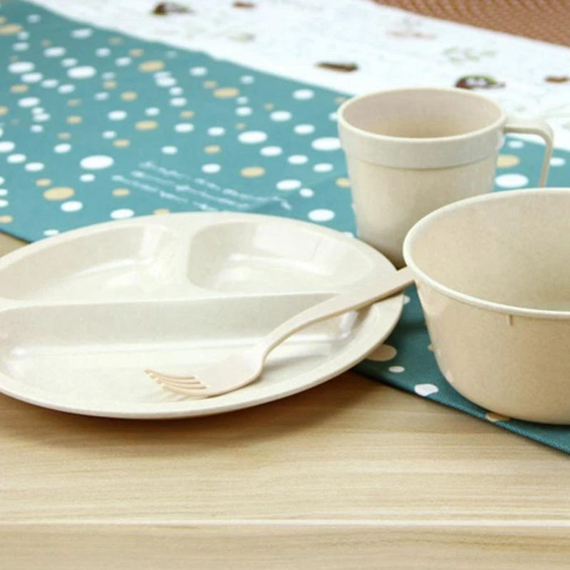 

Outdoor Picnic Barbecue Portable Plastic Tableware Set Bowl Dish Cup Set Combination
