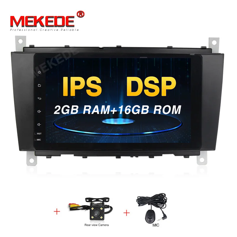 16G DVD CAMERA PX5 Android 9,0 автомобильный DVD для Mercedes/Benz C Class W203 2004-2007 c200 C230 C240 C320 C350 CLK W209 Восьмиядерный 4G ram 32G rom - Цвет: 16G DVD CAMERA