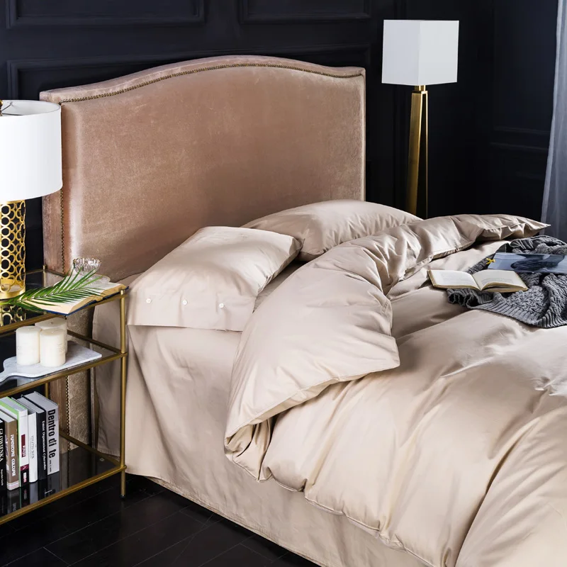 

Egyptian Cotton Bedding set Queen King Size Family Set Duvet Cover Set Bedding Bedspread Solid Bed Sheet Pillowcase