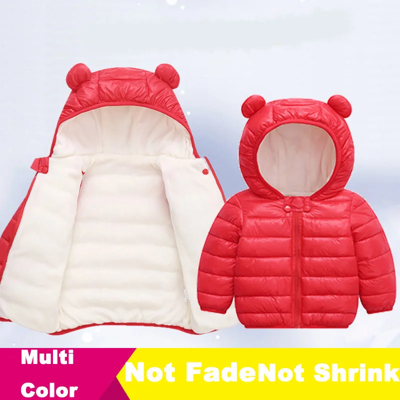 Детский пуховик парка для мальчиков и девочек зимний жакет с капюшоном верхняя