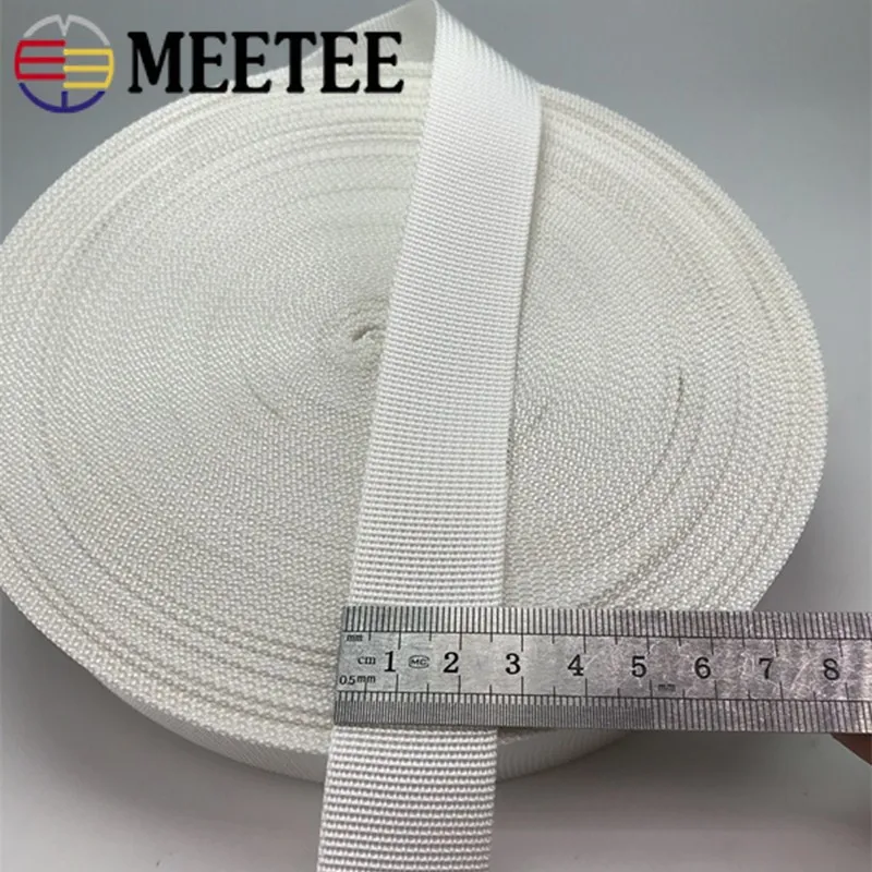 8Meters Meetee 1mm Thicken Nylon Webbing Tapes Bag Strap 20/25/32/38mm Outdoor Belt Handbag Bias Binding Accessories | Дом и сад