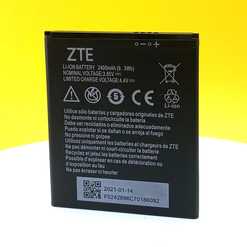 100 original battery for zte blade a520 a521 ba520 a603 ba603 2400mah li3824t44p4h716043 mobile phone high quality free global shipping