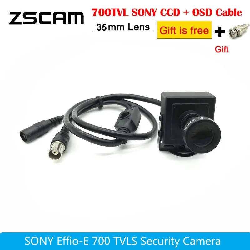 Mini Overtaking Car Camera High Resolution CCTV Sonyy CCD Effio-E 700TVL 25mm/35mm  Long Focal Length Lens Security Box OSD Cam