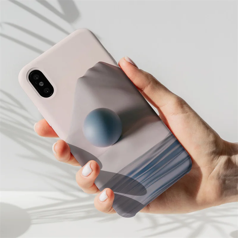 

Phone Case Soft TPU For iPhone 11 12 XS XR MAX X SE 2020 7 8 6S 6 Plus Pro Cute Laconic Color Painting Cartoon Case Back Cover