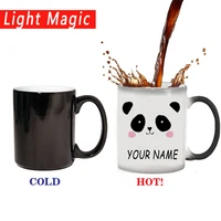 2021 panda personalised name color changing friends gift custom printed text mug cup