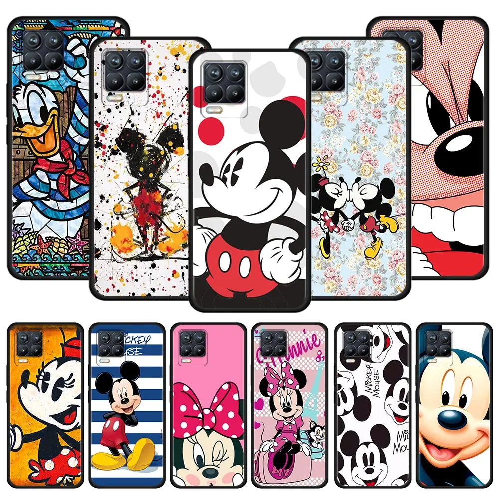 

Cartoon Mickey Minnie Mouse Case For Realme C21 7 8 X7 Pro C21Y C11 C12 C15 GT Master V13 5G Lovely Silicone Soft Case Cover