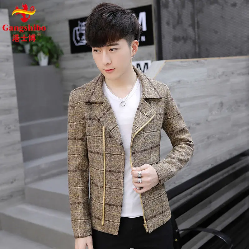 

Men's jackets Slim casual jackets Men's handsome trendy small suits youth short windbreakers