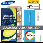 100% Оригинальный 6,7 ''Super AMOLED ЖК-дисплей для Samsung Galaxy A80 A805 SM-A805F A90 A905F сенсорный экран дигитайзер в сборе