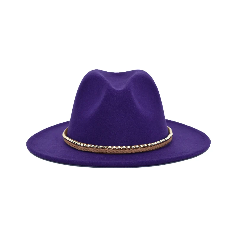 2020 Elegant Ladies Autumn And Winter British Hat Harajuku Style Wool Hat High-Top Jazz Hat Men's Panama Felt Hat F6