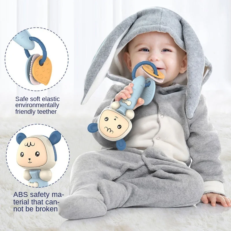 Игрушка прорезыватель Монтессори для детей 0 12 месяцев музыкальный мобиль