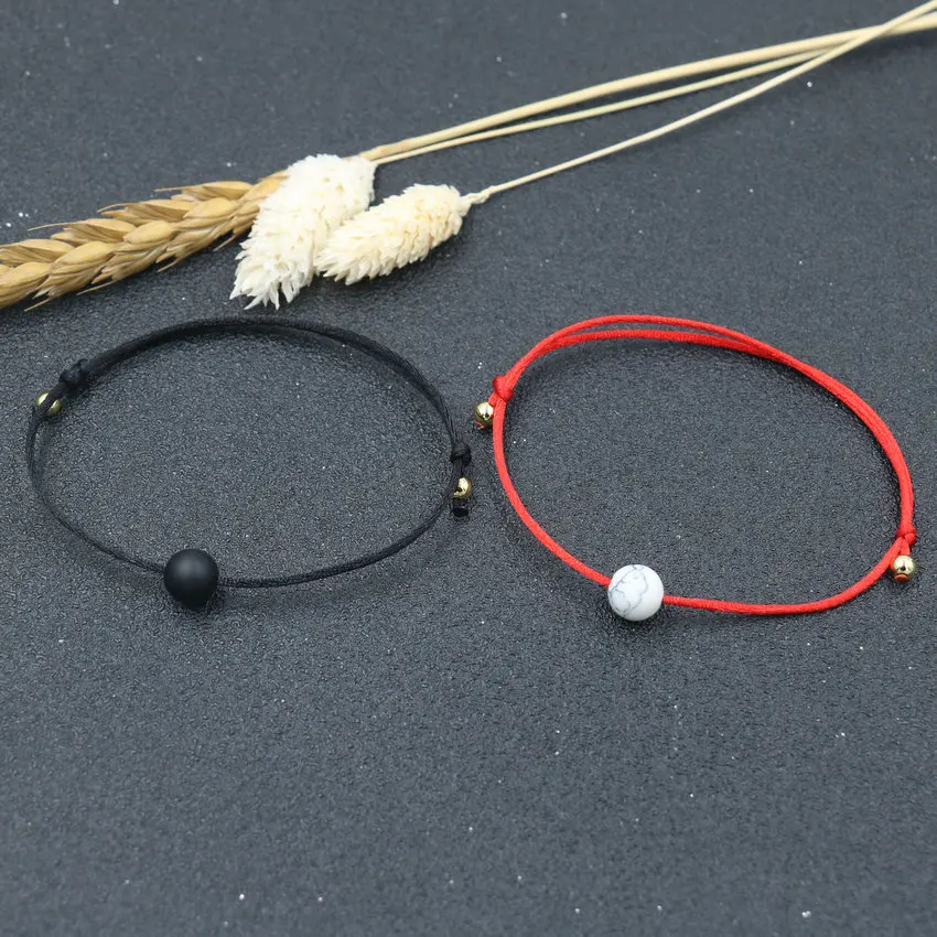 Браслет с бусинами в виде короны медный любовь сердце звезды 2 шт./набор |