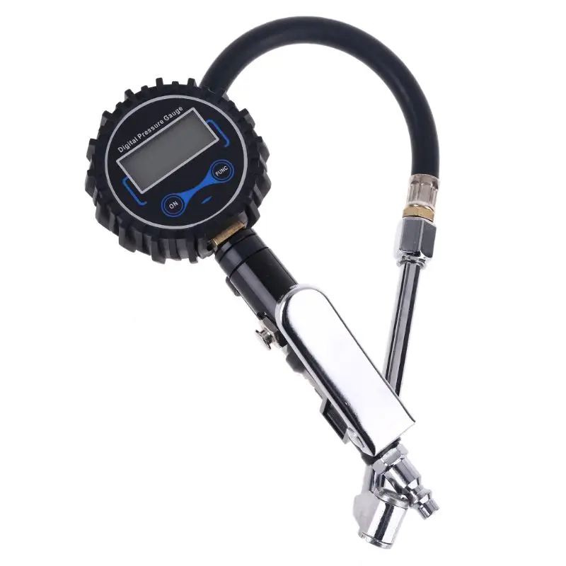 Tire Inflator with Gauge Pressure 255PSI Air Compressor Accessories Brass Chuck Dual Head 19QB | Инструменты
