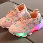 Светящиеся кроссовки для малышей для мальчиков и девочек, детская светодиодная обувь, детские светящиеся кроссовки для детей, кроссовки со светящейся подошвой