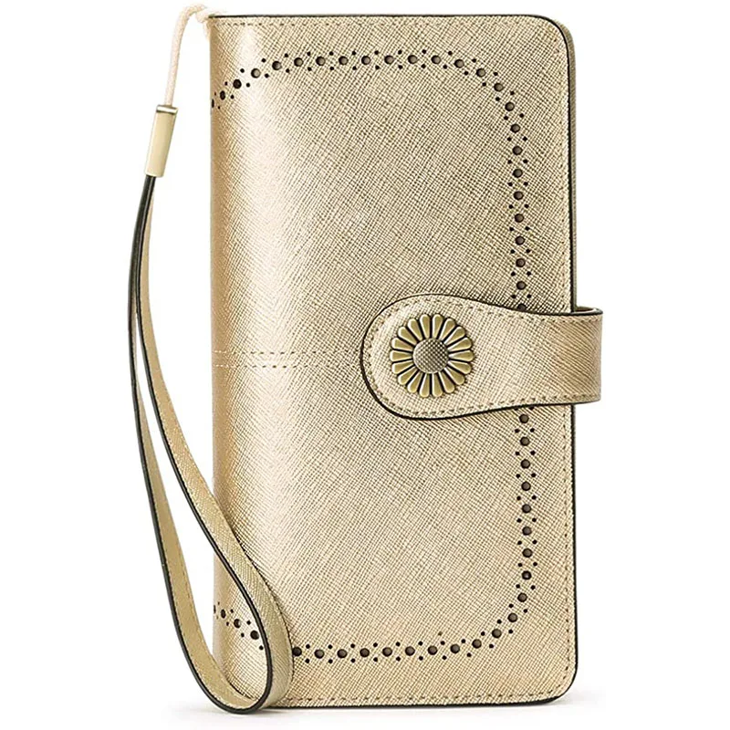 

Женский кошелек SENDEFN, длинный вместительный клатч из спилка, на молнии, с отделением для телефона