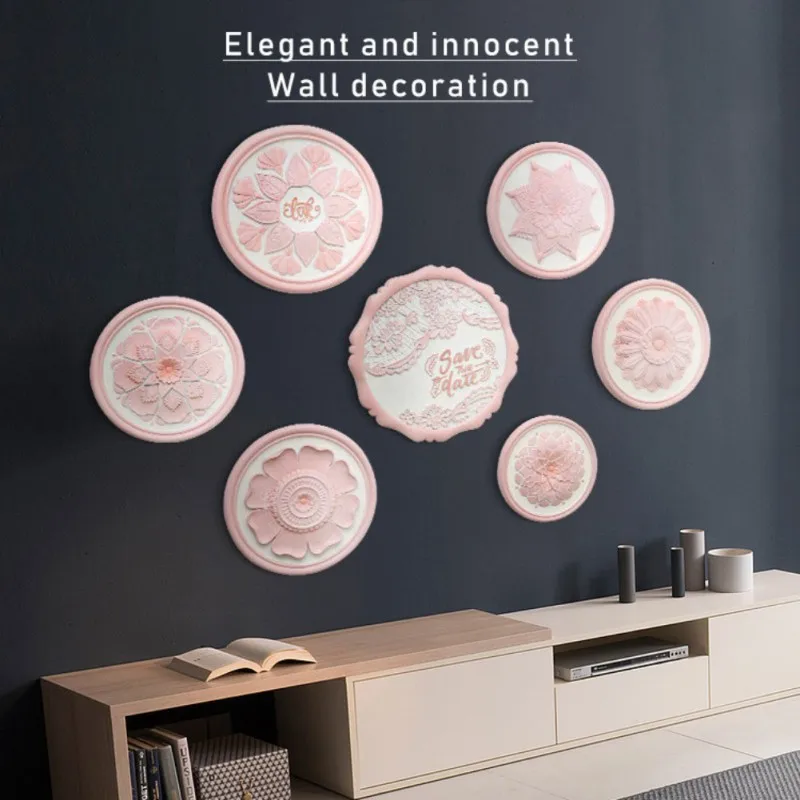 

7 Patterns Wall Decoration Pendant Sitting Room Bedroom Background Wall Hanging For Creative Ins Three-dimensional Lace