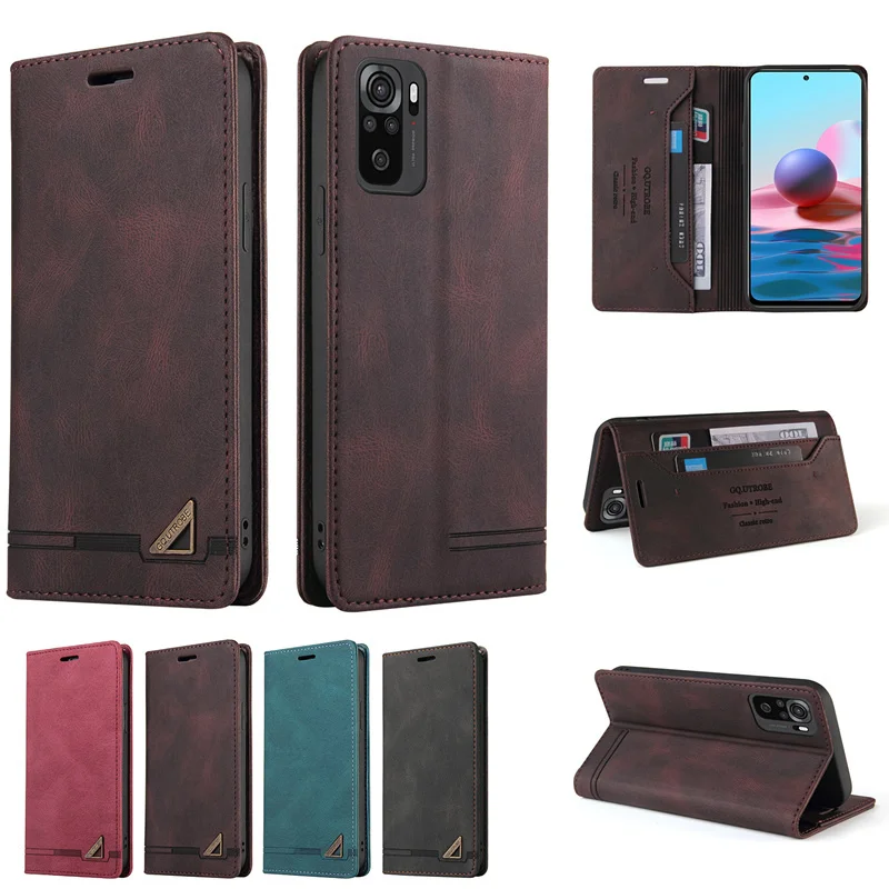 

Magnetic Flip Leather case For Redmi Note 10 10s 9 pro max 9T 9A 9C 8A K40 pro Wallet Cover For xiaomi 10T lite Poco X3nfc M3 F3