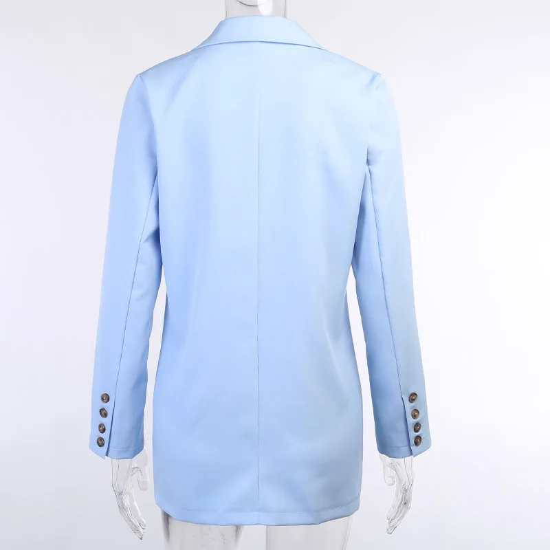 

Spring Autumn Fashion Blazer Jacket Women Casual Long Sleeve Solid Work Suit Coat Office Lady Slim Long Blazers Female 2020
