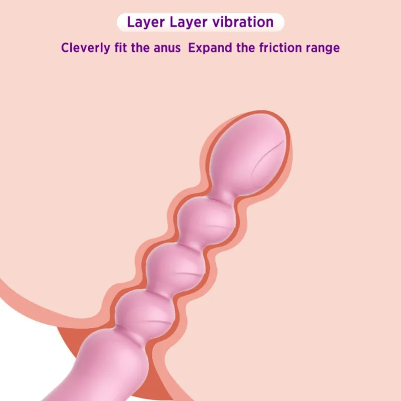 Вибратор анальные шарики простаты массаж точки G стимуляция USB зарядка
