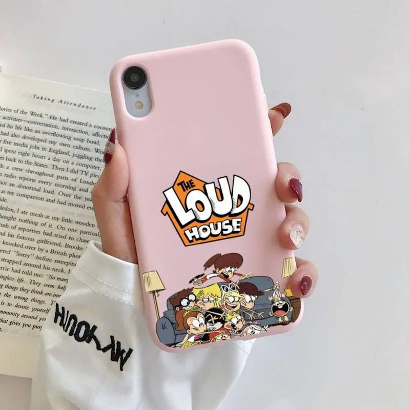 

The Cartoon Loud House Phone Case Soft Solid Color for iPhone 11 12 13 mini pro XS MAX 8 7 6 6S Plus X XR