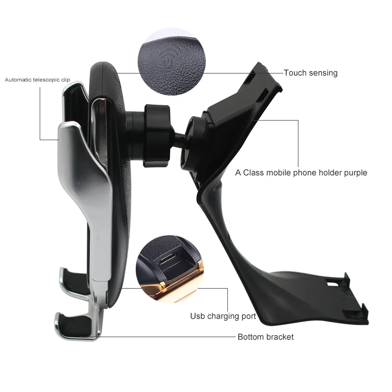 car mobile phone holder for mercedes benz a class 20192021 a200 gla250 charging bracket accessories free global shipping