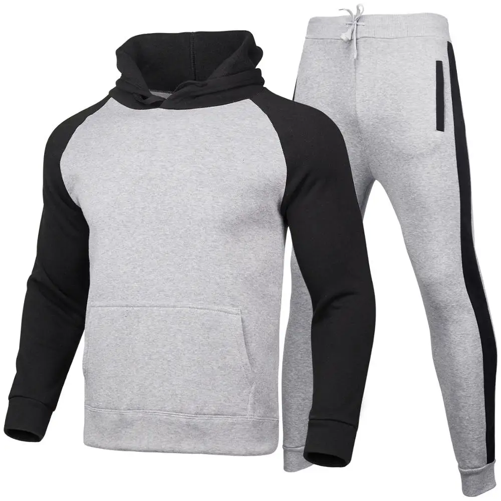 

Fall Winter 2021 Brand Men Stitching Hoodie Men'S Pullover Wool Warm Street Hip Hop Harajuku Style Hoodie Casual Ladies Clothing