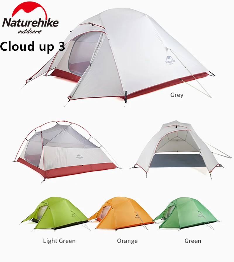 Палатка Naturehike Cloud Up туристическая Ультралегкая силиконовый тент для отдыха на