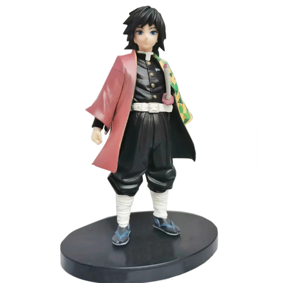 Tomioka Giyuu Tronzo 18 см фигурка демона-убийцы Kimetsu no Yaiba Kamado Tanjirou Nezuko ПВХ фигурка Модель Кукла коллекционная фигурка игрушки - Цвет: Tomioka Giyuu
