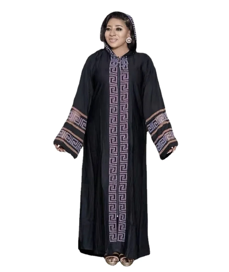 

African mom dress Islamic style Diamonds Belt headscarf Fashion quality
