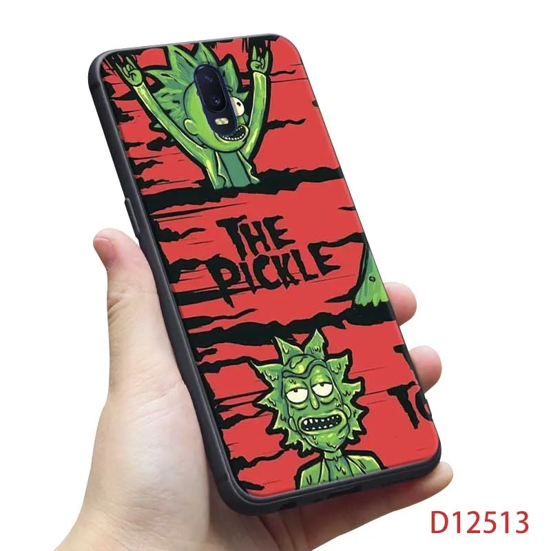 Для oneplus one plus 7 pro 7t pro 7 6 6t 5t Мягкий силиконовый чехол для телефона Забавный мультфильм Рик и Морти аниме - Цвет: D12513